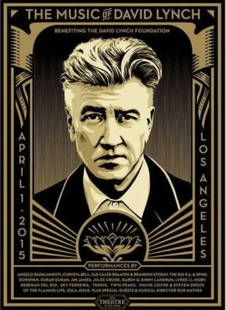 SHEPARD FAIREY - THE MUSIC OF DAVID LYNCH: Shepard Fairey - The Music Of David Lynch - 2015 Edition of 2100. Screenprint on cream paper. 18 x 24 inches Hand Signed and numbered by Shepard Fairey. July 1, 2015. About the art: Im a big fan of Da