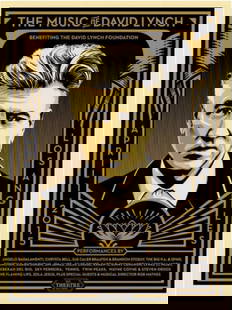 SHEPARD FAIREY - THE MUSIC OF DAVID LYNCH: Shepard Fairey - The Music Of David Lynch - 2015 Edition of 2100. Screenprint on cream paper. 18 x 24 inches Hand Signed and numbered by Shepard Fairey. July 1, 2015. About the art: Im a big fan of Da