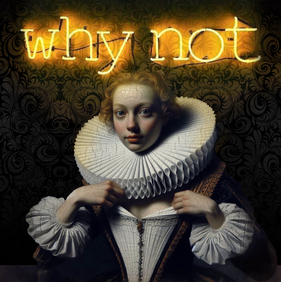 SLASKY - WHY NOT: Artist:Slasky Title:Why Not Description:Digital art Size:40x40cm Year: Slasky is an established Italian artist whose works have been exhibited in solo and group shows internationally. The artist has t
