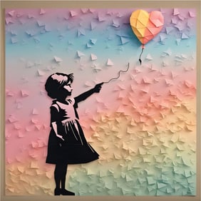 CON ARTIST - BANKSY BALLOON DREAMS - CANVAS
