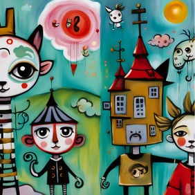 FRIENDS LIKE MINE - THE WORLDS A ZOO - CANVAS