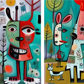 FRIENDS LIKE MINE - IN THE WOODS - CANVAS