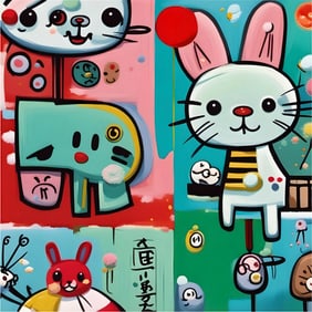 FRIENDS LIKE MINE - MULTIPLYING BUNNIES - CANVAS