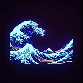 JOE SHIPLEY - THE GREAT DARK WAVE - CANVAS