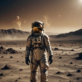 mARTian - WERE HERE SPACEMAN - LARGE ON METAL