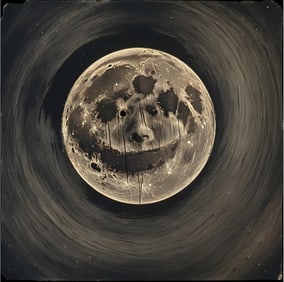 mARTian - MAN IN THE MOON - LARGE ON METAL