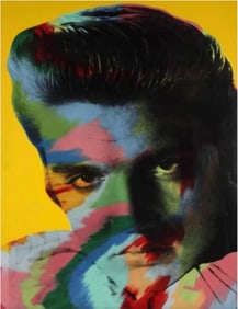 STEVE KAUFMAN - ELVIS -  XXL ORIGINAL CANVAS