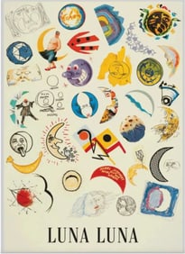 LUNA LUNA - ARCHIVAL LUNA MONDE POSTER (HARING, BASQUIAT, LICHTENSTEIN, DALI)
