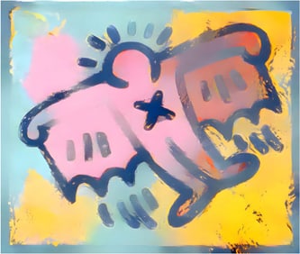 SIENA PADRE - FLYING KEITH HARING - RARE AP