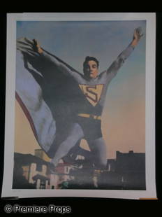 1936 Superman Poster: A poster signed and numbered of Mayo Kann who was the actor the original comic book Superman was modeled after. Signed Mayo "Superman" Kann and number 1 of 150. This is #1 of the small collection