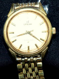 Omega Gents Wrist Watch: Omega Gents Automatic Chromometer Constellation Wrist Watch. Please note band is worn. Working order.