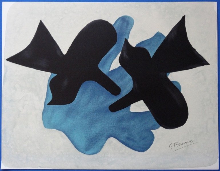 BRAQUE Georges : Complete Set of 13 signed lithographs: ARTIST : BRAQUE Georges TITLE : Les Bijoux de Braque, set of 13 lithographs MEDIUM : Stone lithograph PAPER : Arches Vellum <