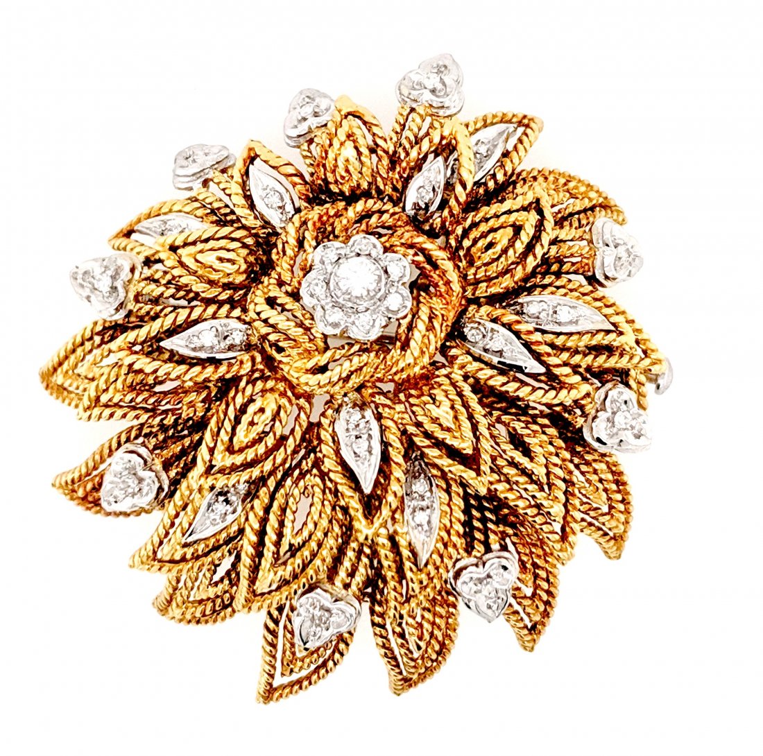 A Diamond Flower Pin (1 of 4)