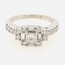 14k White Gold Diamond Engagement Ring