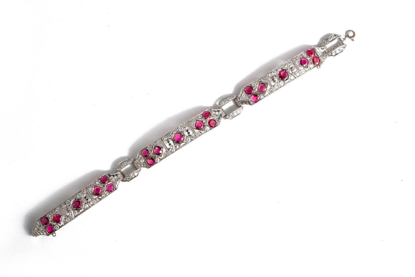 Art Deco Ruby and Diamond Bracelet (1 of 5)