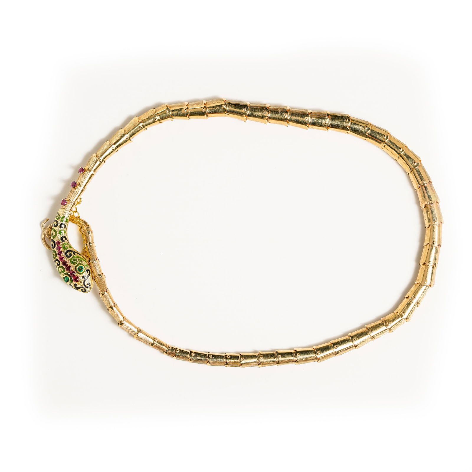 Enamel Snake Necklace (1 of 4)