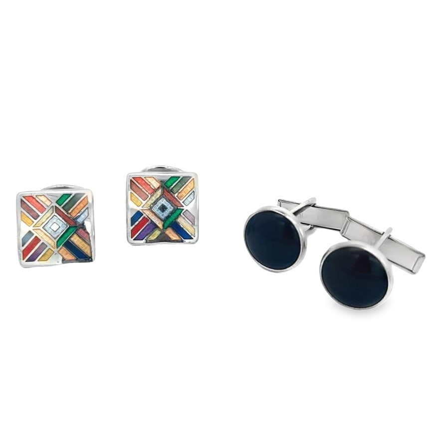 Pair of Sterling Cuff Links (1 of 2)