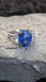 Sapphire and Diamond Ring