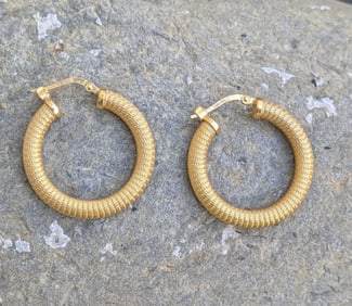 Milor Gold Hoop Earrings