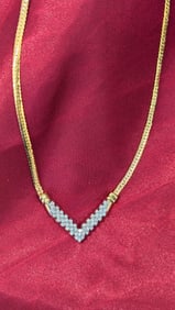 Diamond “V" Necklace