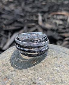 De Grisogono Black and White Diamond Ring