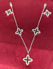 Alahambra Style Diamond Bracelet