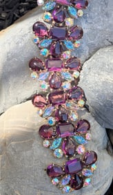 Circa 1950 Vintage Elsa Schiaparelli Bracelet and Earring Set