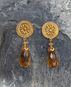 Vintage Citrine Earrings