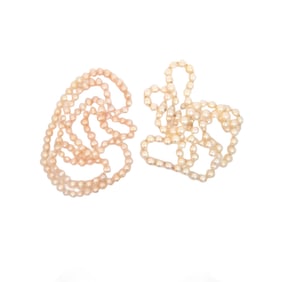 Two Pearl Necklaces