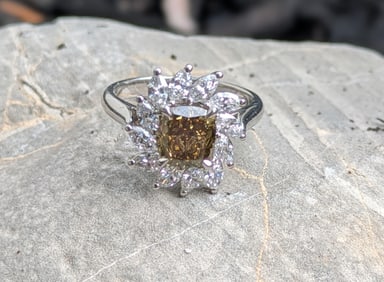 GIA Certified Fancy Colored 1.80ct Diamond Ring