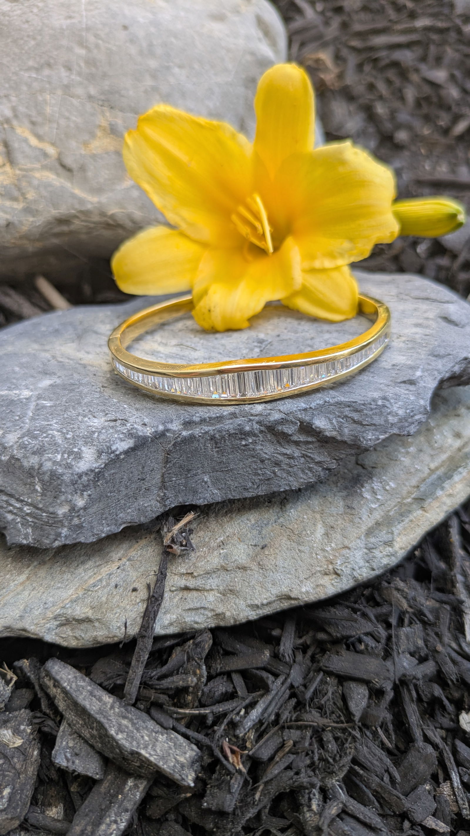 Diamond Fashion Bangle Bracelet (1 of 6)