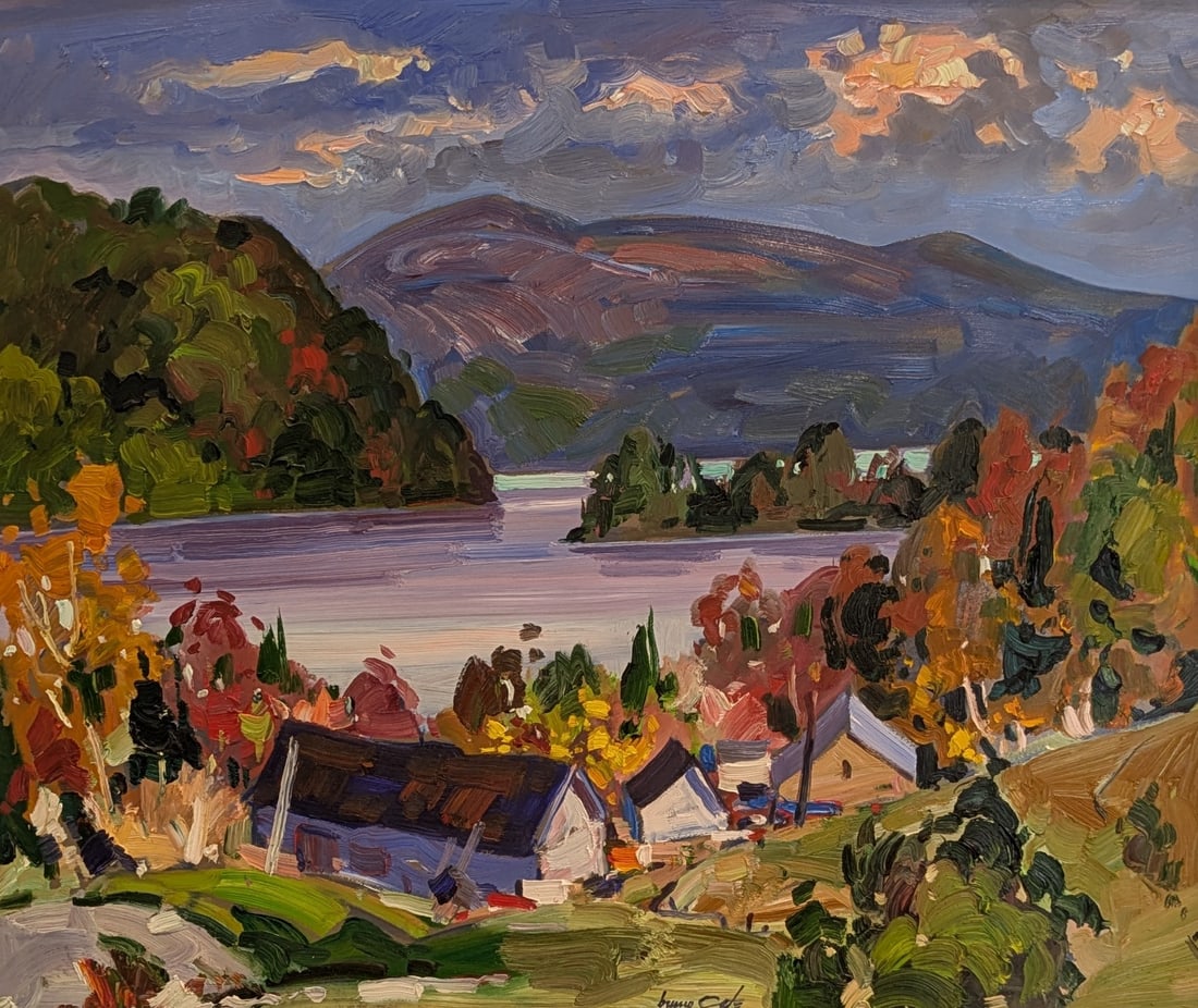 Bruno Cote, Canadian, (1940-2020), “Fall St. Jean Des Piles" (1 of 3)