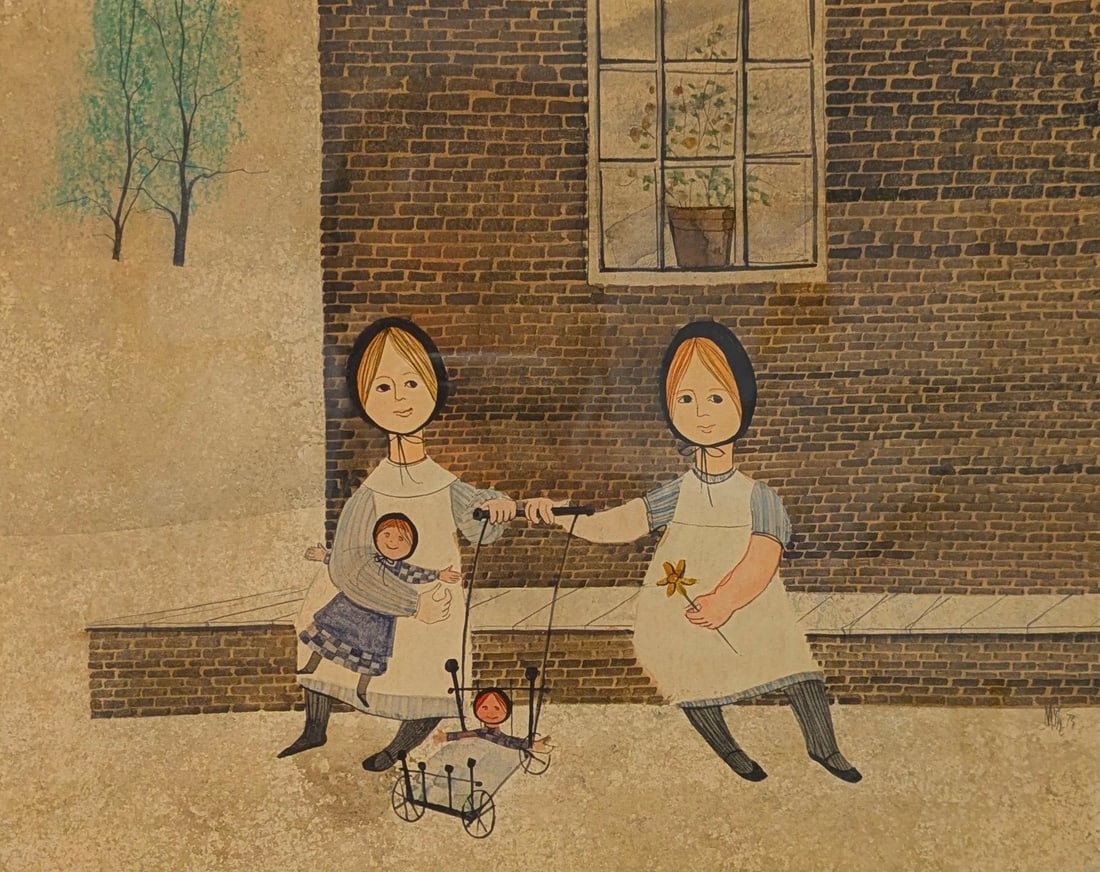 P. Buckley Moss, American, (1933-2024), “Marian and Anna May" (1 of 2)