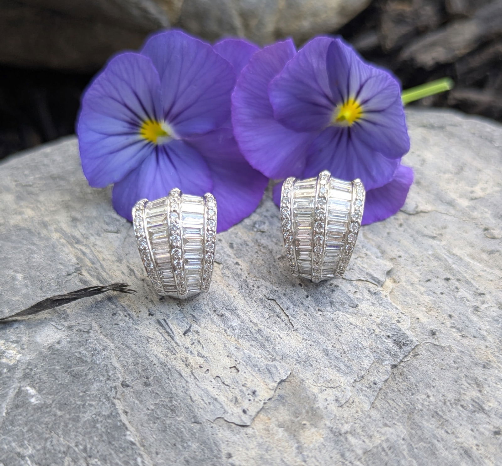 Diamond Huggie Fashion Earrings (1 of 5)
