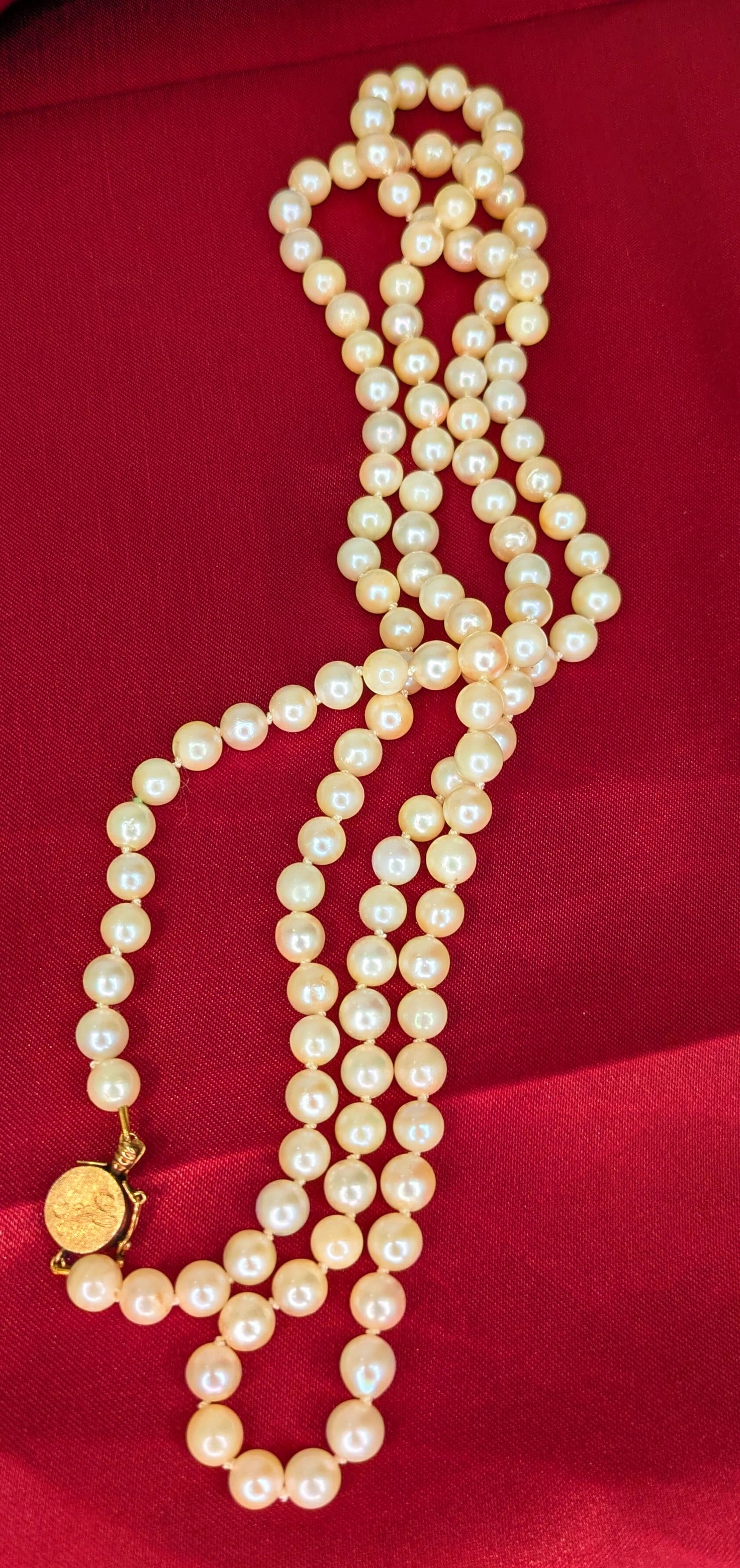 Opera Length Pearl Necklace (1 of 5)