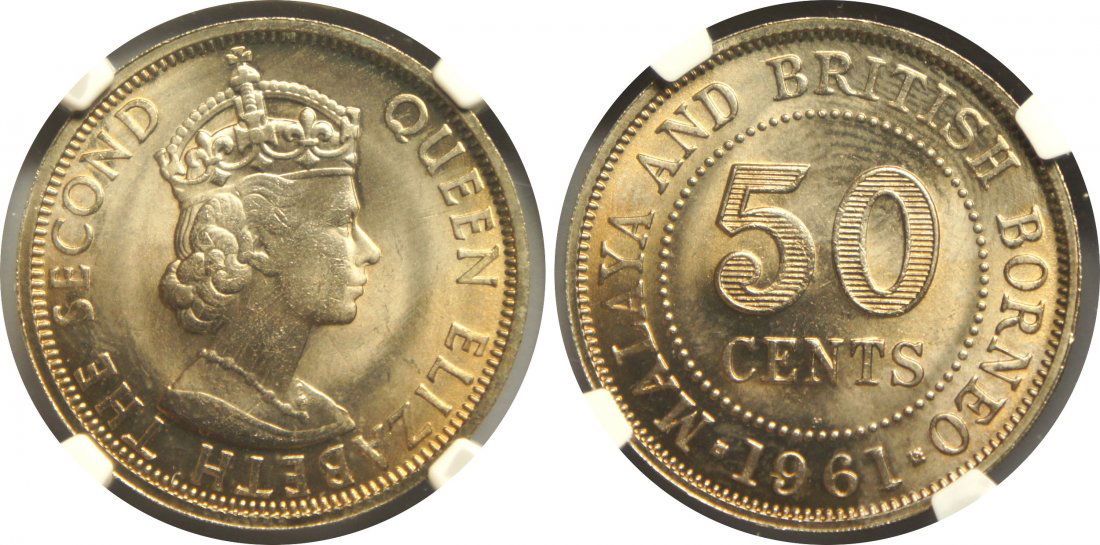 Malaya & British Borneo, 1961H, C-N 50c. NGC MS 65 (1 of 1)