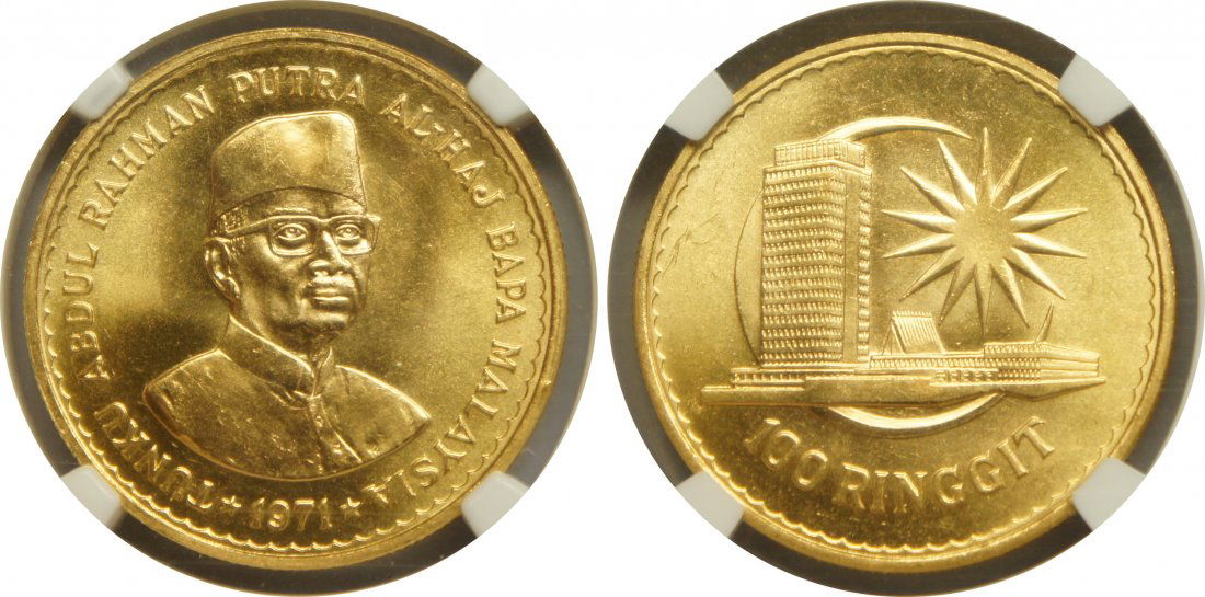 Malaysia, 1971, Gold RM 100 (1 of 1)