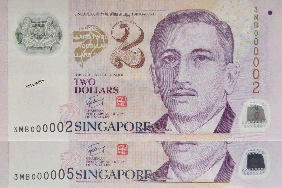 SG, Presidential, $2, Polymer, 2pcs. PMG (1 of 1)