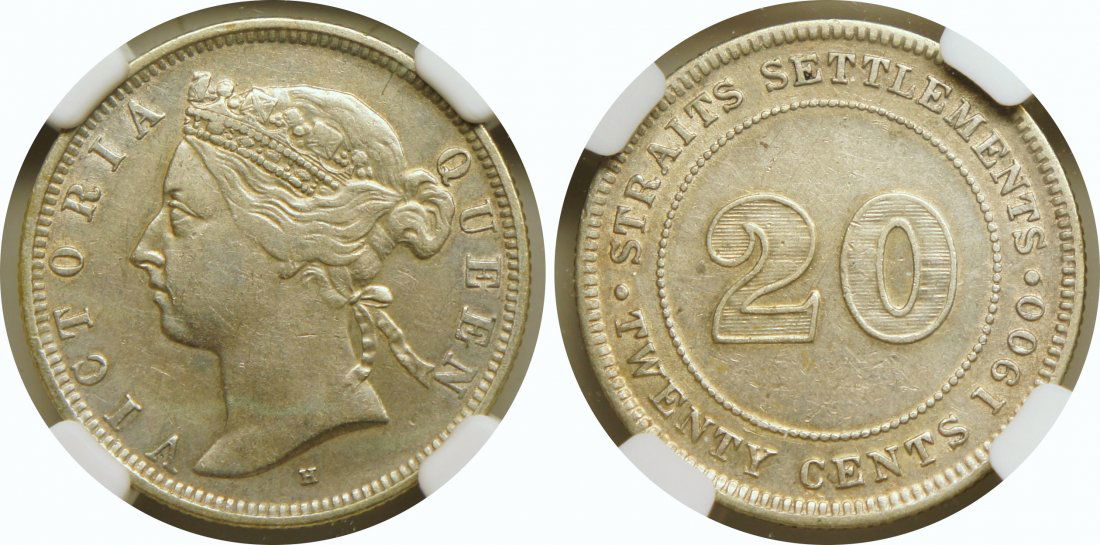 1900H, Silver 20c. NGC XF 45 (1 of 1)