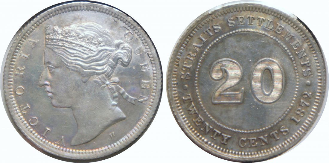 1872H, Silver 20c. EF (1 of 1)