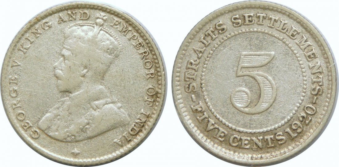 1920, Silver 5c. NGC VG Details (1 of 1)