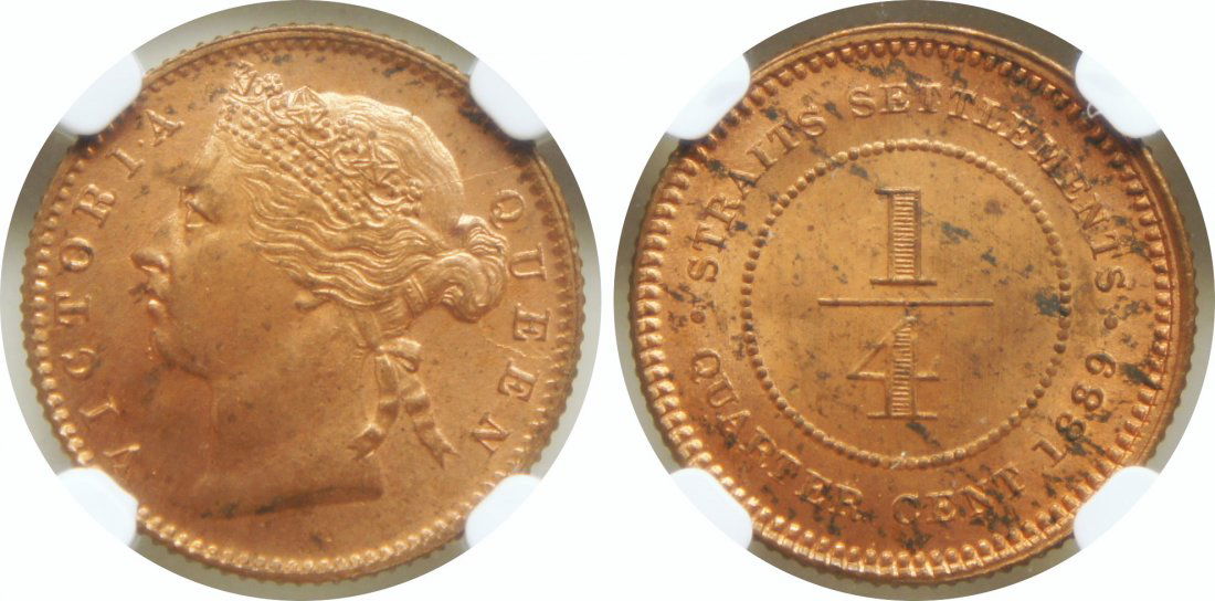 1889, Bronze Cent. NGC MS 63 RD (1 of 1)