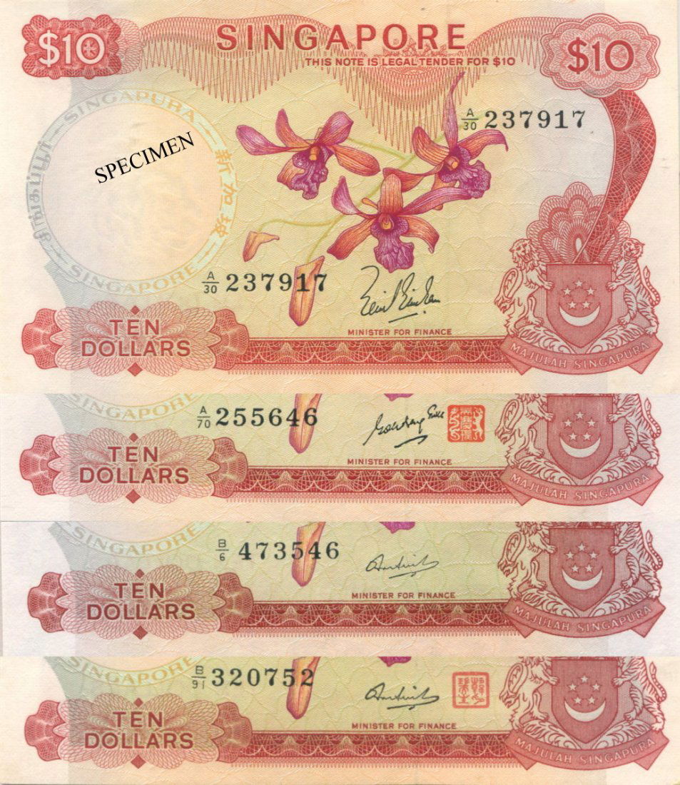 Orchids, $10 Varieties, 4pcs. UNC (1 of 1)