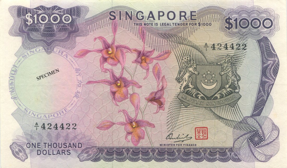 Orchids, $1000, A/1 HSS red seal. UNC (1 of 1)