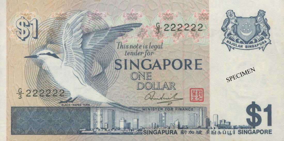 Bird, $1, solid €œ2€, HSS red seal. AU (1 of 1)