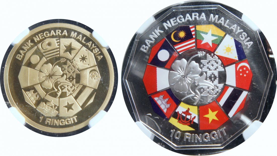 MY, 2015, RM 1 & RM 10, Proof set, Aeeah 2015 Malaysia. (1 of 1)