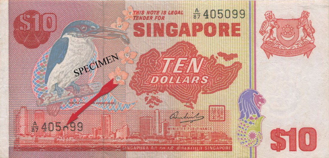 SG, Bird, $10, printing error EF (1 of 1)