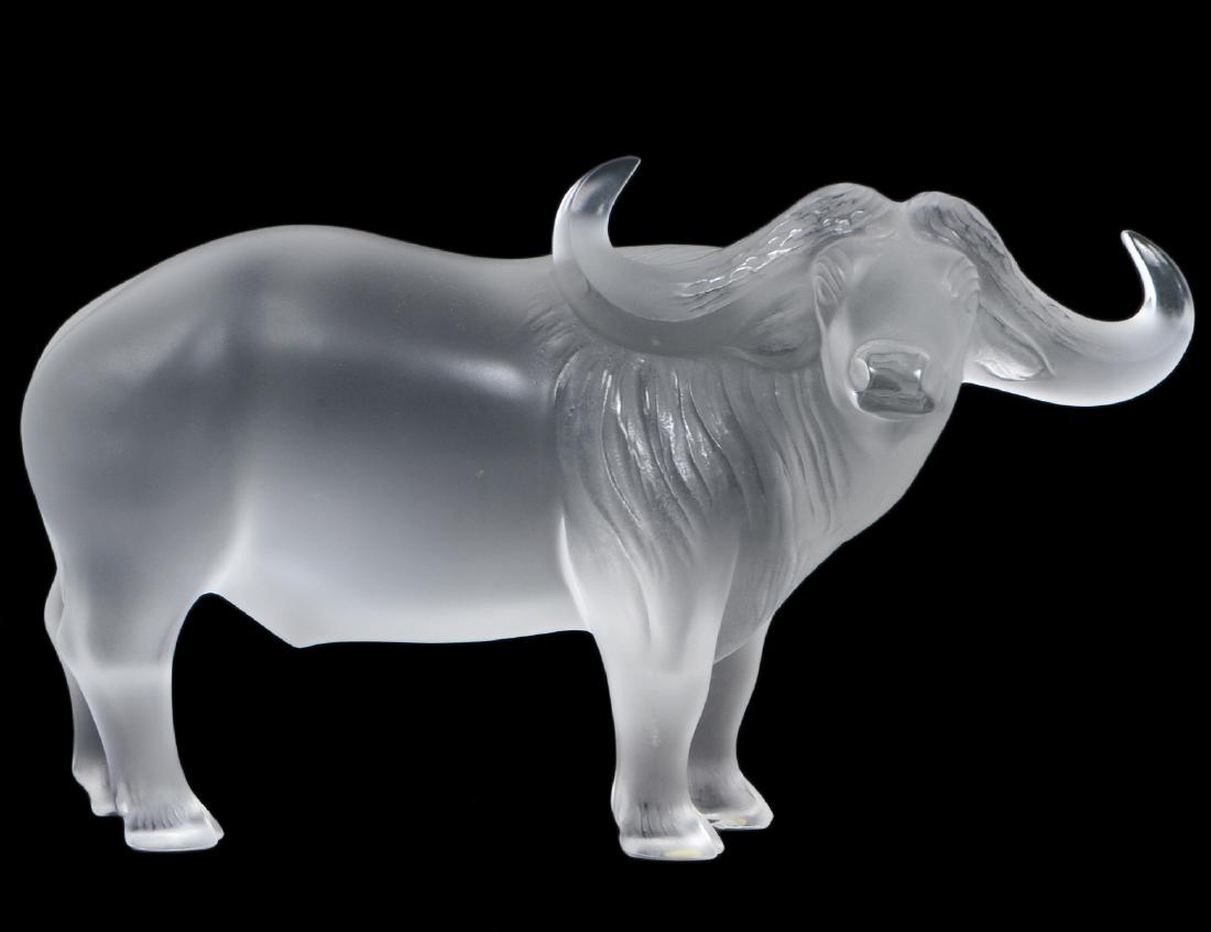 LALIQUE CRYSTAL WATER BUFFALO (1 of 3)
