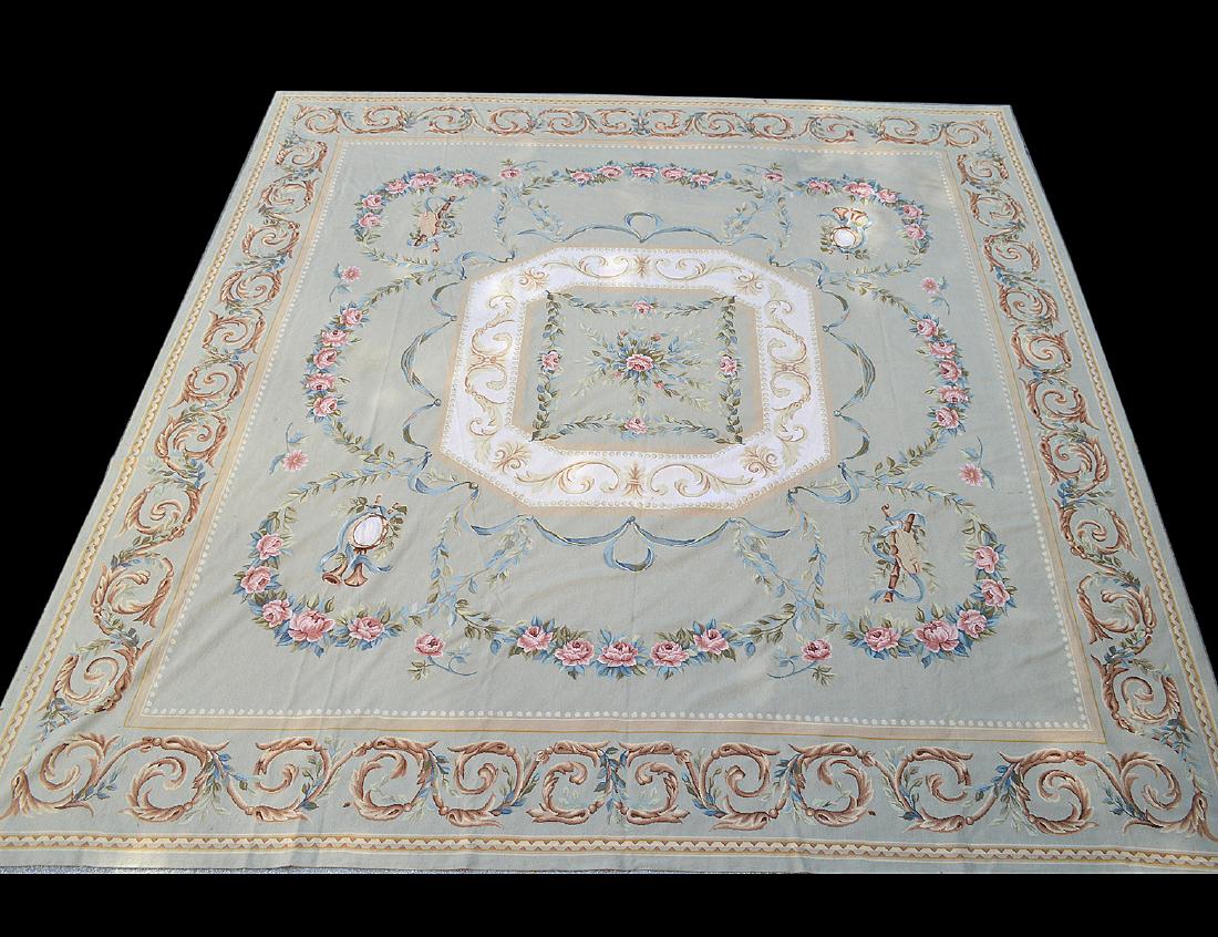 FRENCH NEOCLASSICAL INSPIRED NEEDLEWORK CARPET (1 of 5)