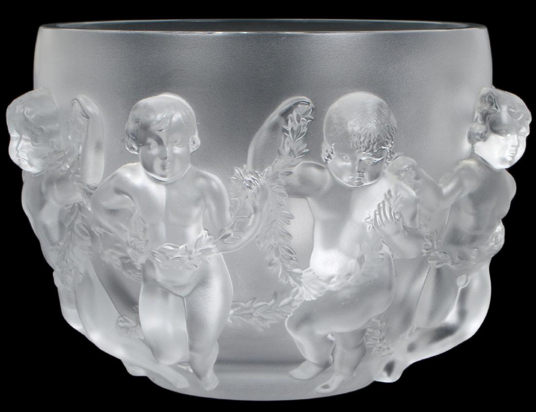LALIQUE CRYSTAL LUXEMBOURG CHERUB BOWL (1 of 4)